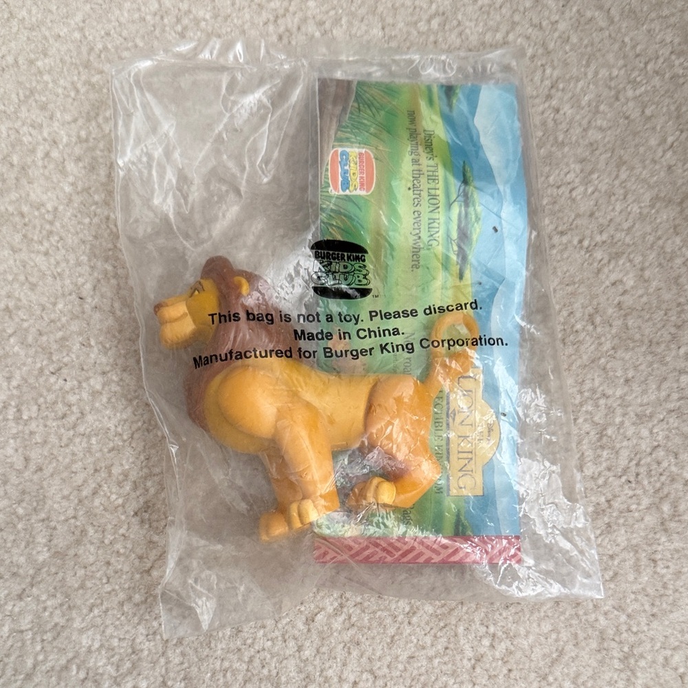 Vintage Lion King Toy from Burger King